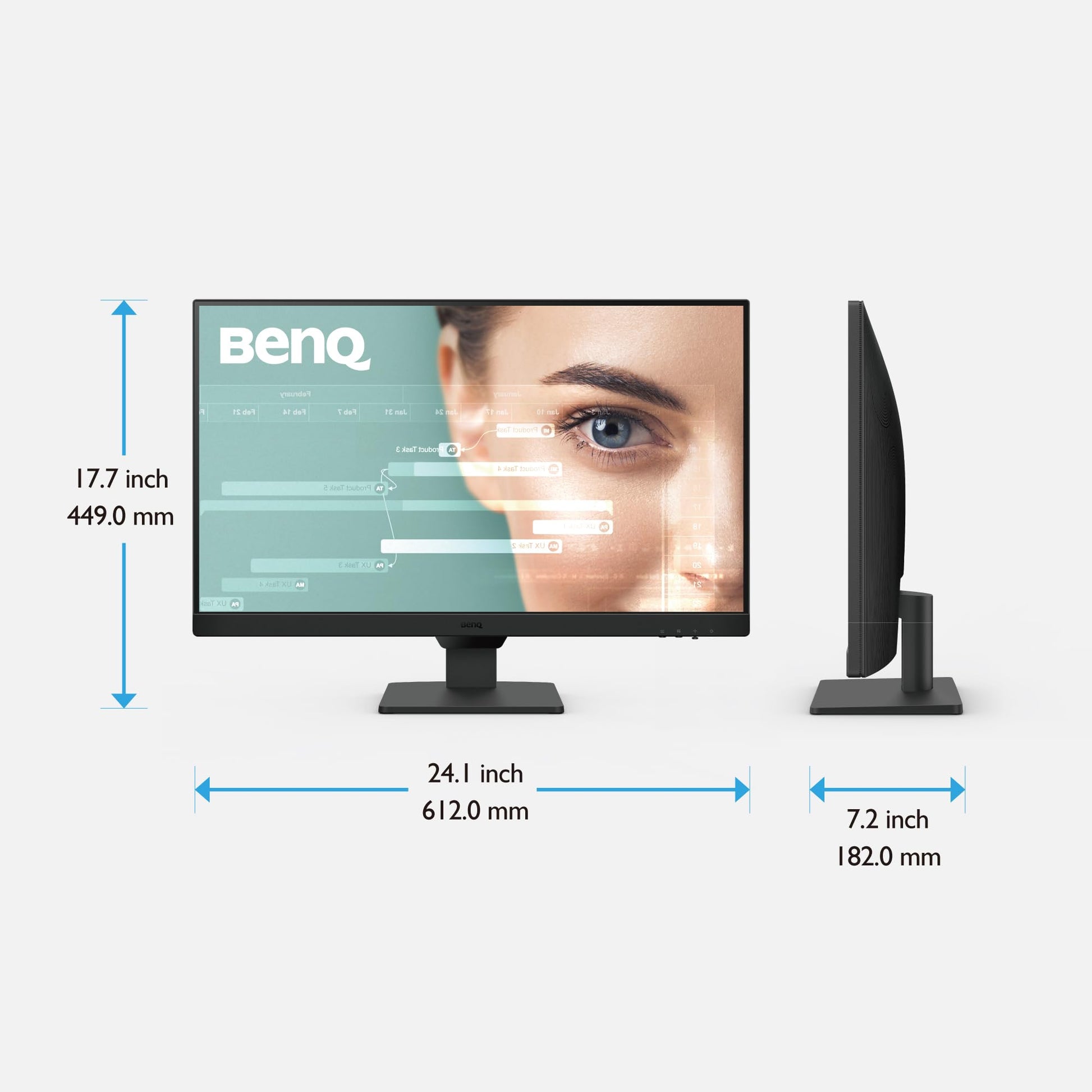 BenQ Monitor GW2790 27” 1080p FHD 100Hz IPS Eye-Care Monitor, HDMI, DP, Low Blue Light
