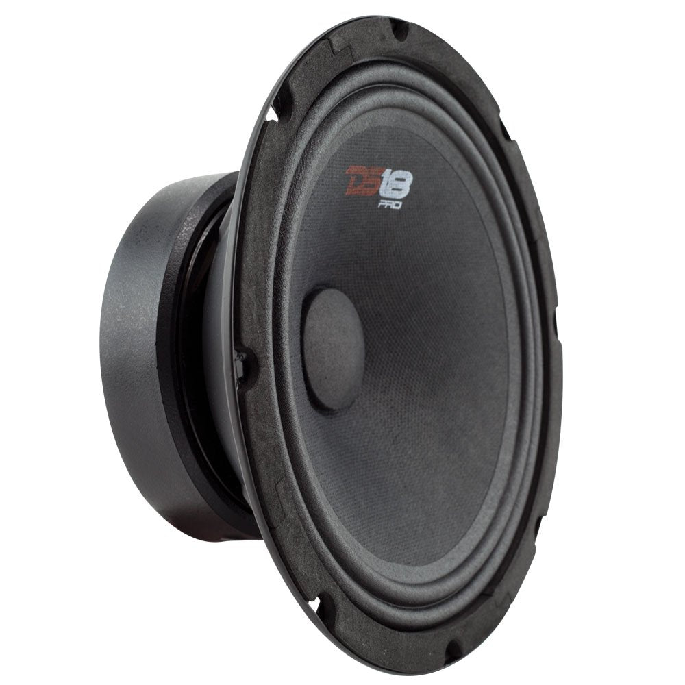 Altavoz Medio Rango 8 Pulgadas DS18 Rojo, Respaldo Sellado, 480 Watts Max, 140 Watts RMS, 8 Ohmios