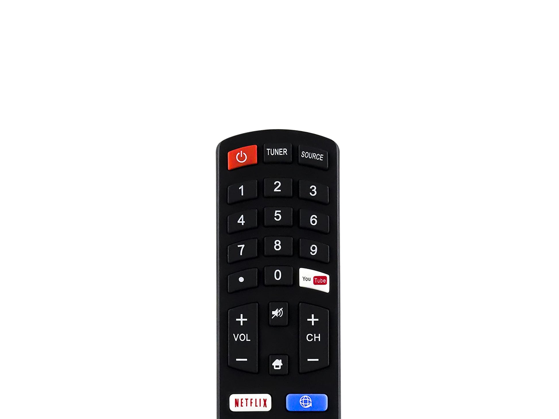 CONTROL EXPERT Control Remoto HK Pro JVC Atvio Speler Aiwa EVL Smart TV con botón de Netflix y Youtube Modelo: RC311S, Control Directo