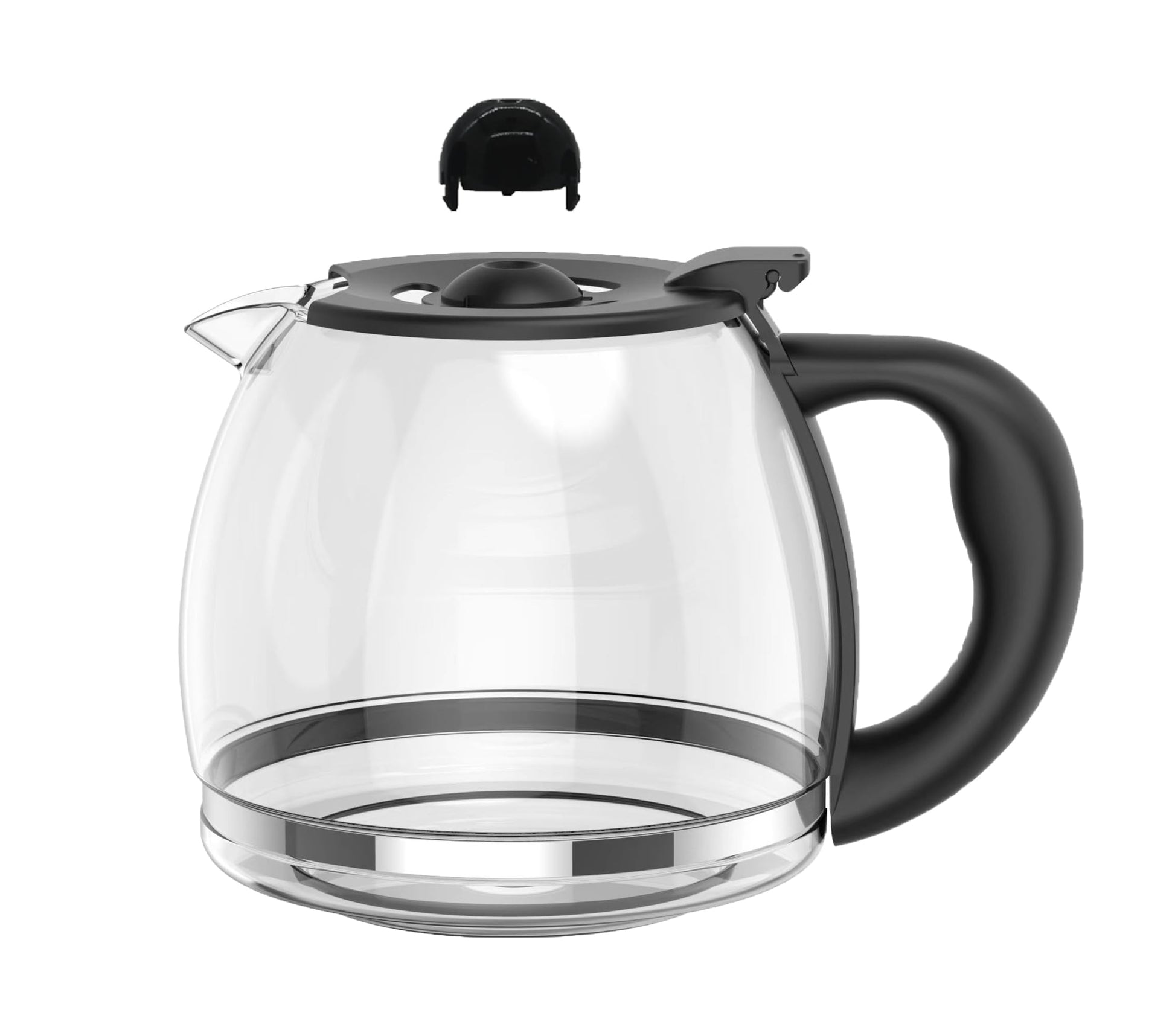 Jarra de vidrio de repuesto para cafetera de 12 tazas, compatible con 12 tazas de repuesto para cafetera negra y Decker