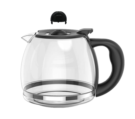 Jarra de vidrio de repuesto para cafetera de 12 tazas, compatible con 12 tazas de repuesto para cafetera negra y Decker