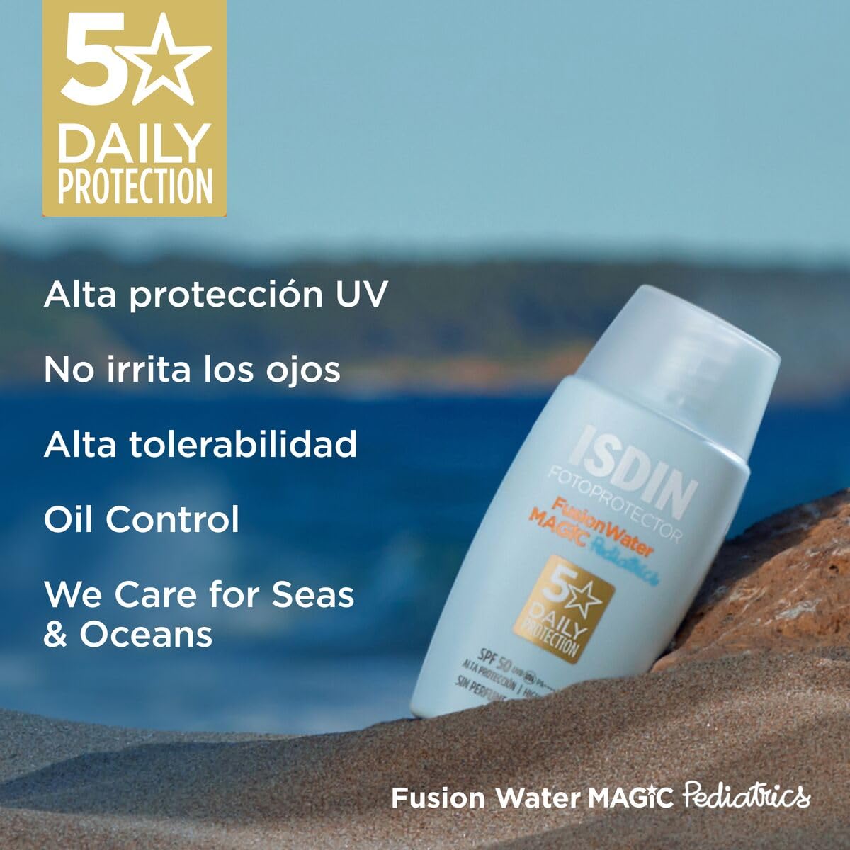 ISDIN Fotoprotector Fusion Water Magic SPF 50 | Control Grasa Diaria
