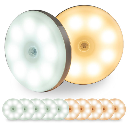 Luz Led Recargable VTZAQZSS Blanca con Sensor de Movimiento 10PCS para Escaleras, Sala, Closet, Vestíbulo, Baño y Cocina