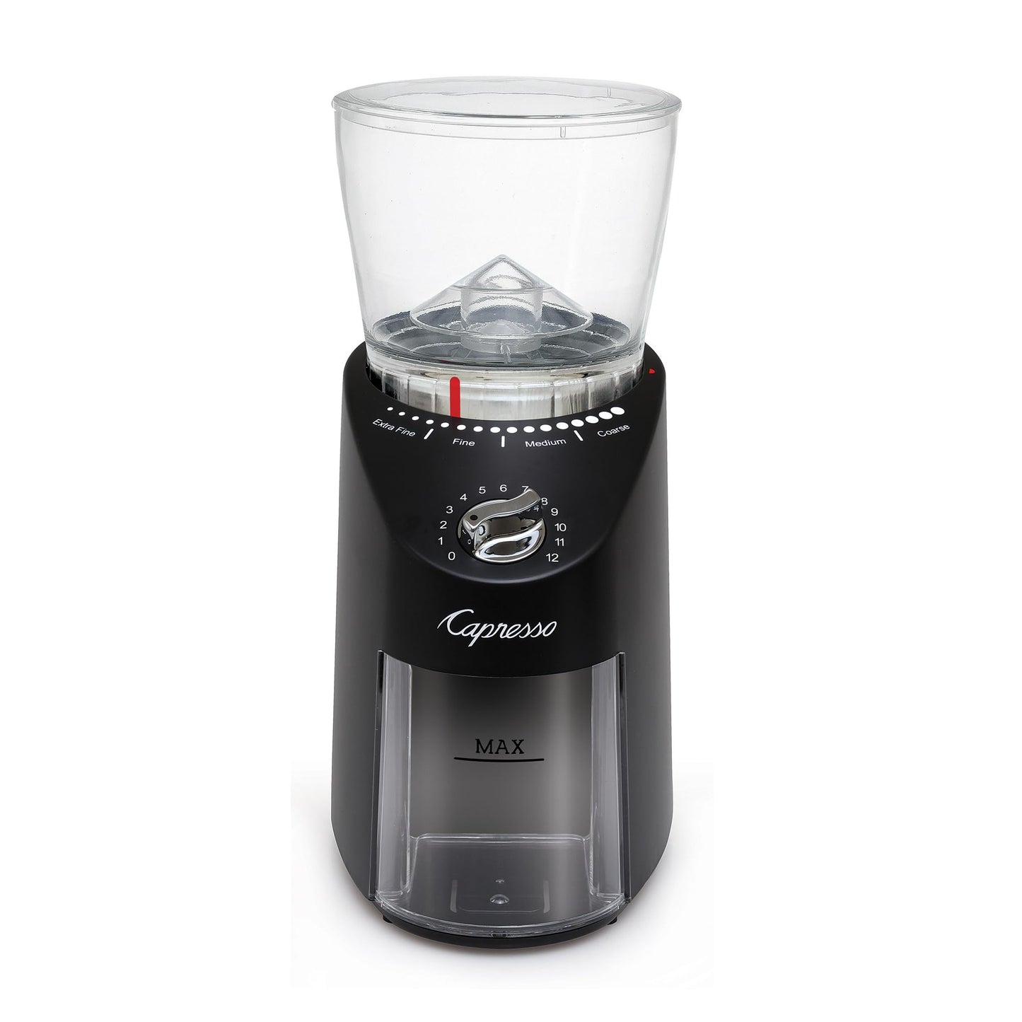 Capresso Infinity Plus - Molinillo cónico negro