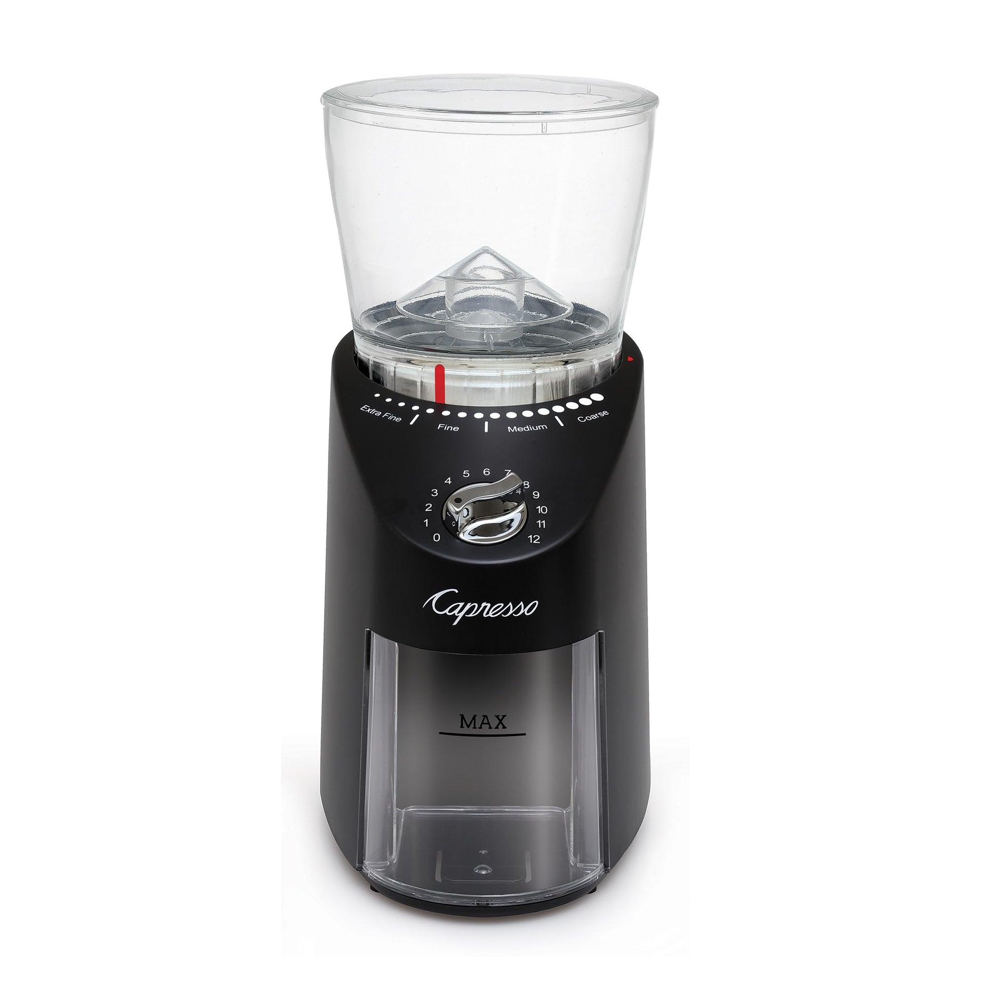 Capresso Infinity Plus - Molinillo cónico negro