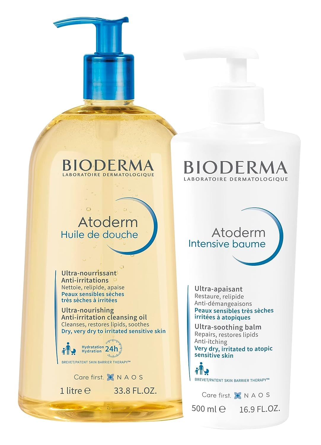 Bioderma Atoderm Hydrating Shower Body Oil for Dry Sensitive or Irritated Skin