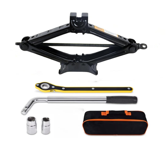 Kit de Gato Hidráulico TOPTHEROAD 2 Tonos con Llave Telescópica Ideal para Auto y SUV