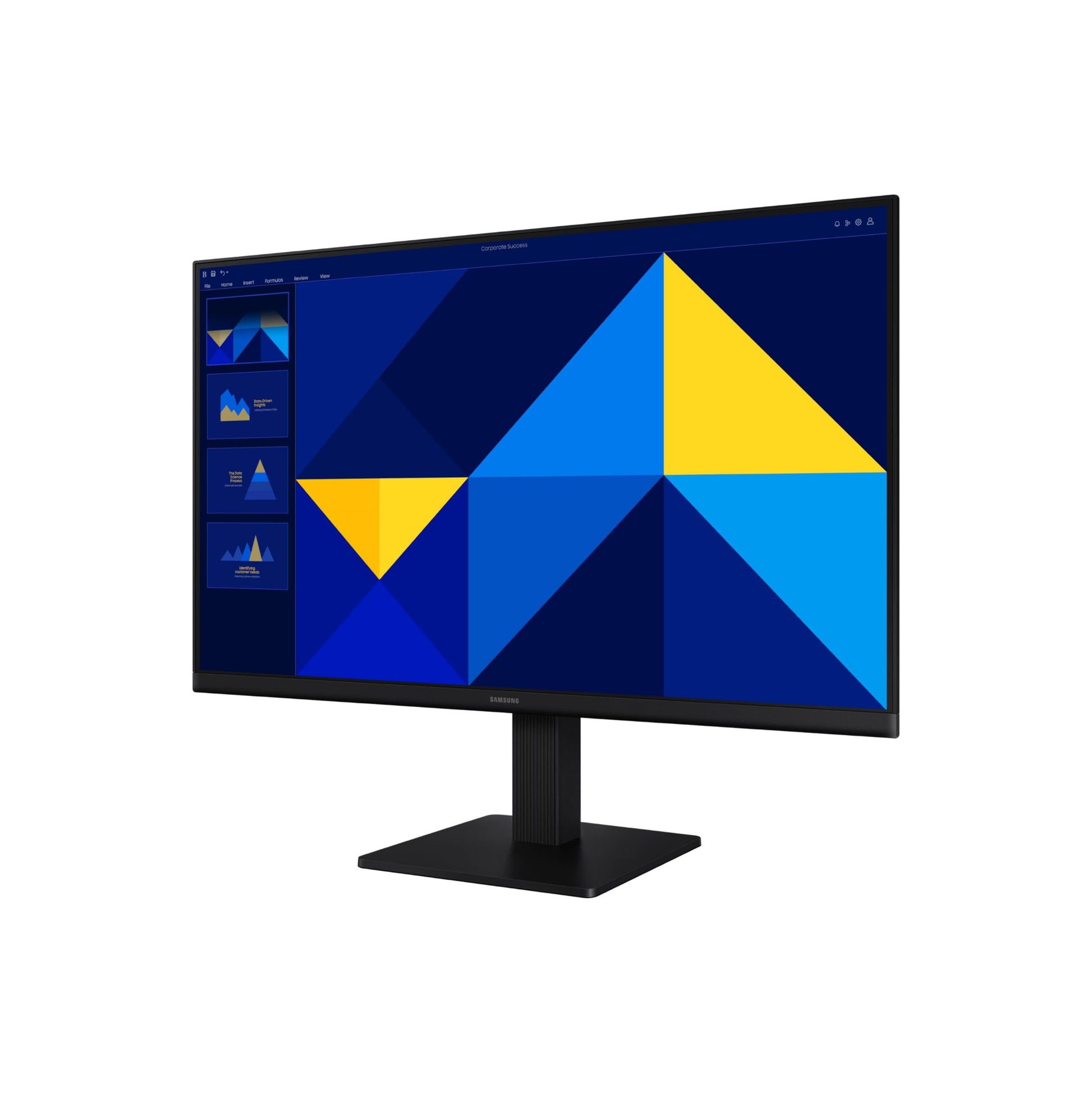 SAMSUNG Monitor Esencial de 24 Pulgadas (S30GD) con Panel IPS y Soporte Solo inclinación, frecuencia de actualización de 100 Hz, diseño ergonómico, Cuidado Ocular avanzado, Modo de Juego,