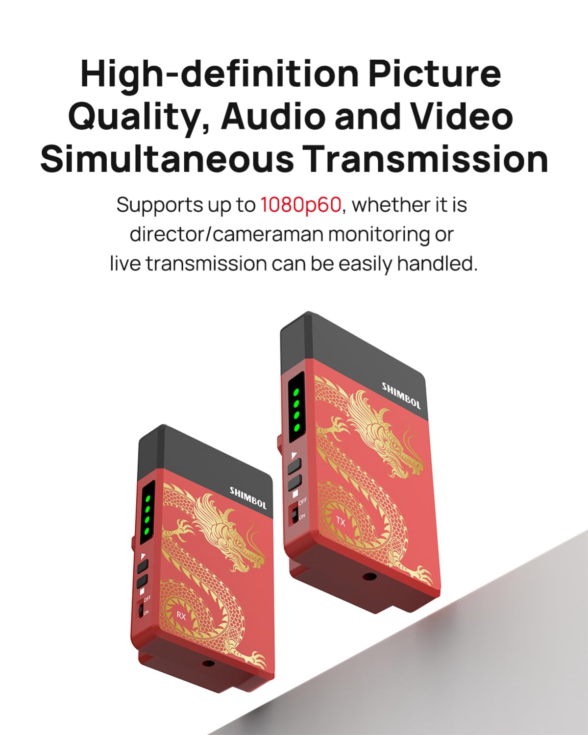 Shimbol Sistema de transmisión de video inalámbrico TP Mini transmisor y receptor HDMI 0.07s Latencia 600ft Alcance