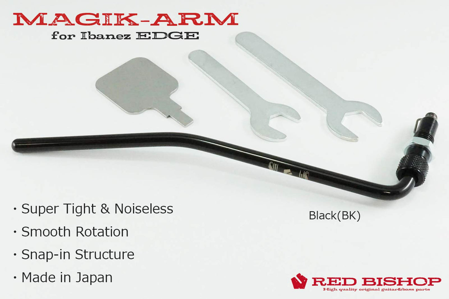 RED BISHOP MAGIK-ARM para IBANEZ EDGE/LO-PRO EDGE (RBAH2B2) (negro)