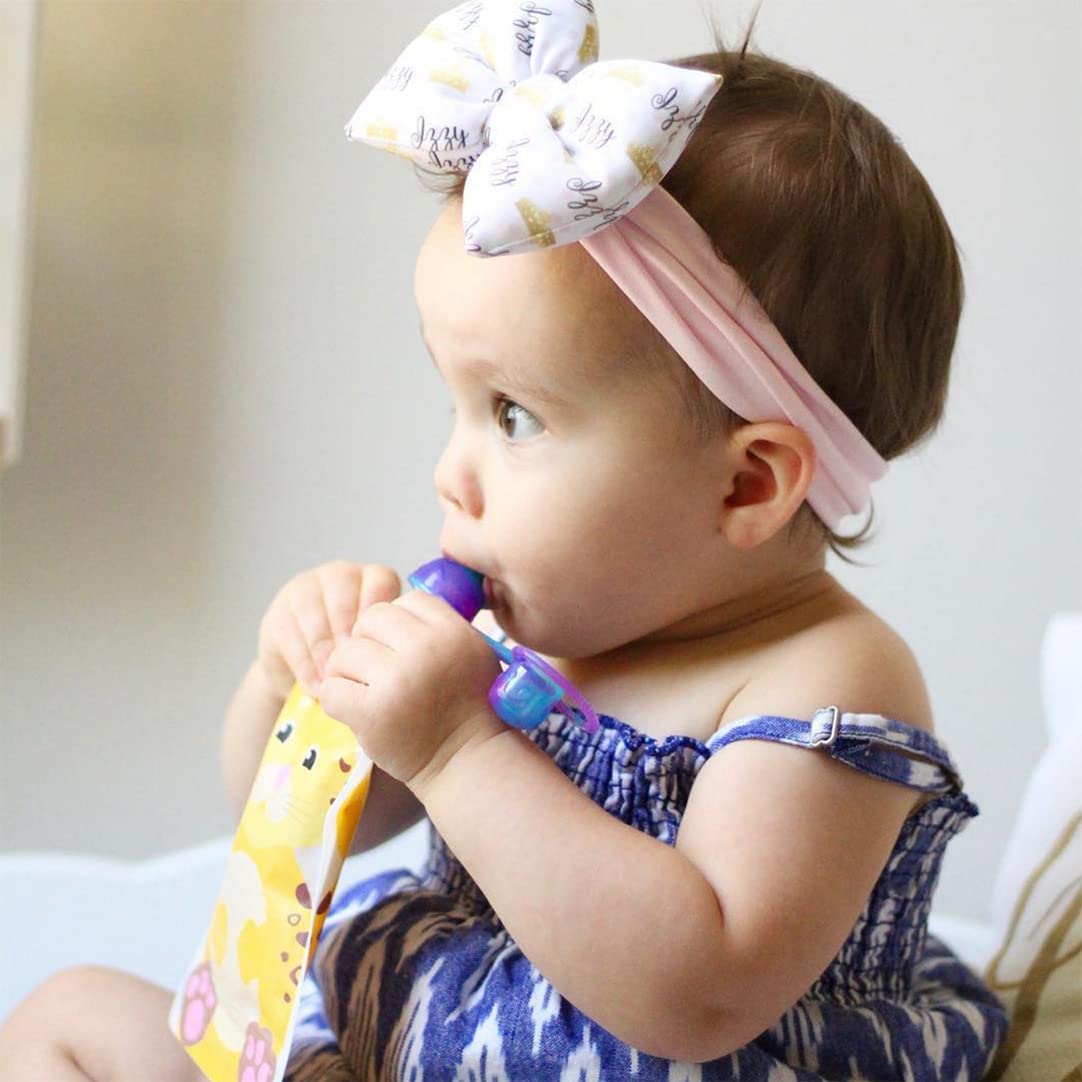 ChooMee - Bolsas reutilizables para alimentos para bebés, sin BPA, relleno con salsa de manzana, yogur y purés, cierre de doble bloqueo a prueba de fugas, fácil de llenar y limpiar parte inferior