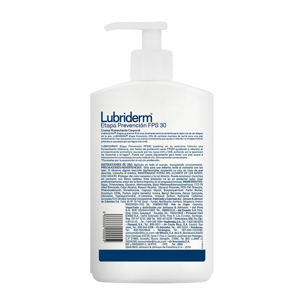 Crema Corporal LUBRIDERM Prevención 750 ml