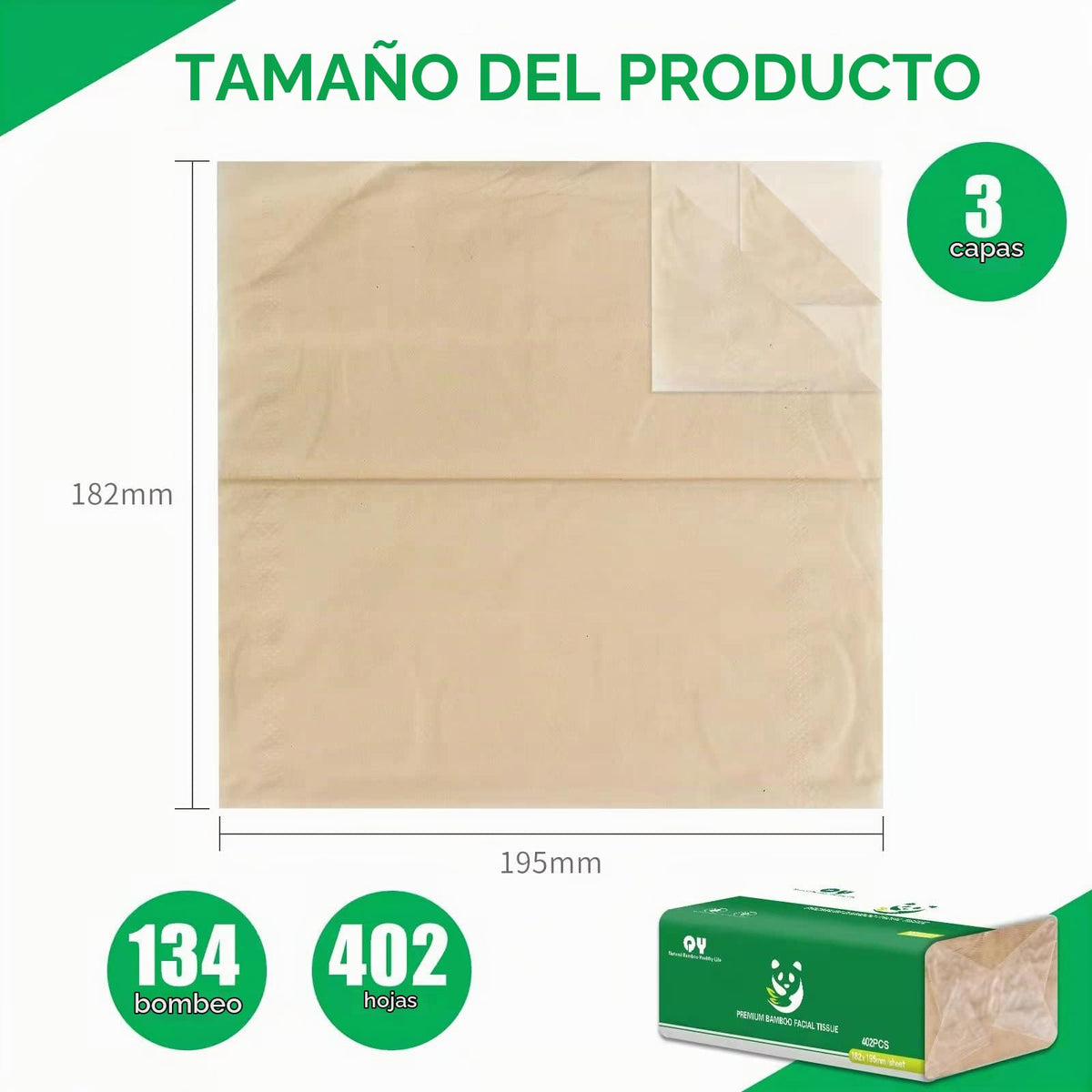 Pañuelos Faciales Yugi Suaves y Duraderos de Bambú para Uso Multiusos