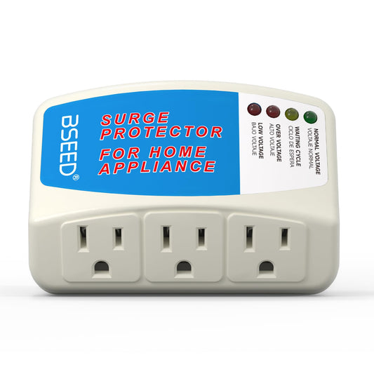 BSEED Enchufe de Aparato Electrodoméstico Protectores contra Sobretensiones Supresor de Potencia Tensión Salida 1 Paqiete