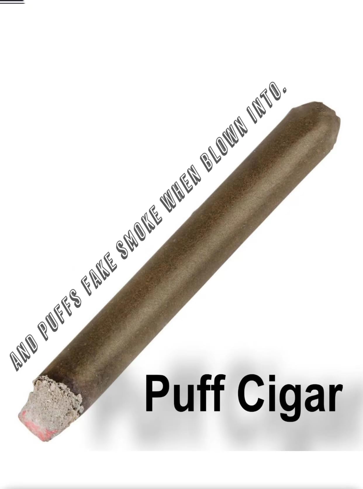 CLESEN - Puro abombado de 4.5 pulgadas (paquete de 6), que soplan humo, duradero, realista, ideal para fiestas temáticas, accesorio para broma, disfraz de Halloween, películas o juegos de teatro,