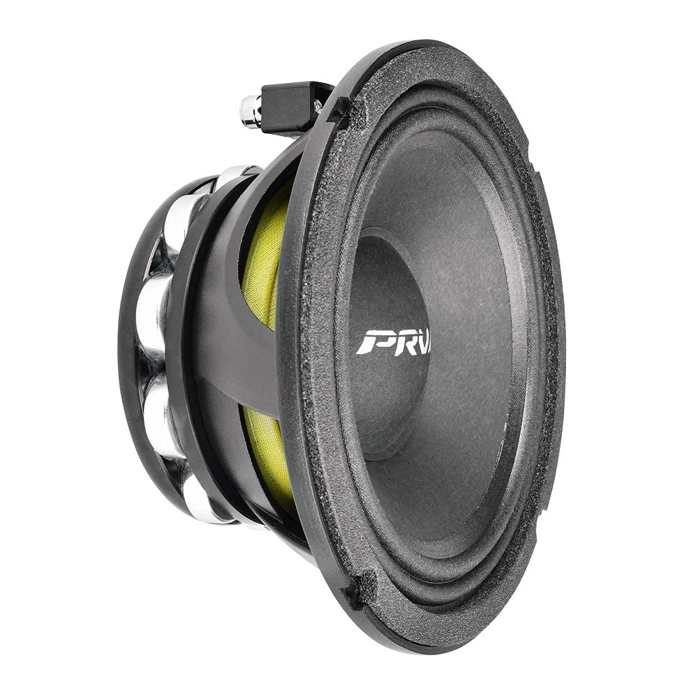 PRV Audio 6MR500-NDY-4 Neodymium 6.5" Mid Range 4 ohms Pro Audio Speaker 96dB 250 Watts RMS 2" VC
