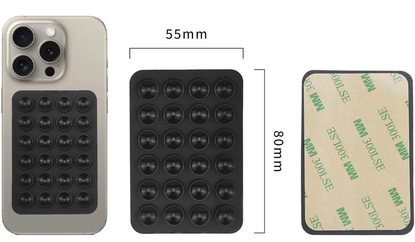 Soporte para Teléfono 15PCS Ventosa Silicona Antideslizante para Accesorios Móviles iPhone y Android