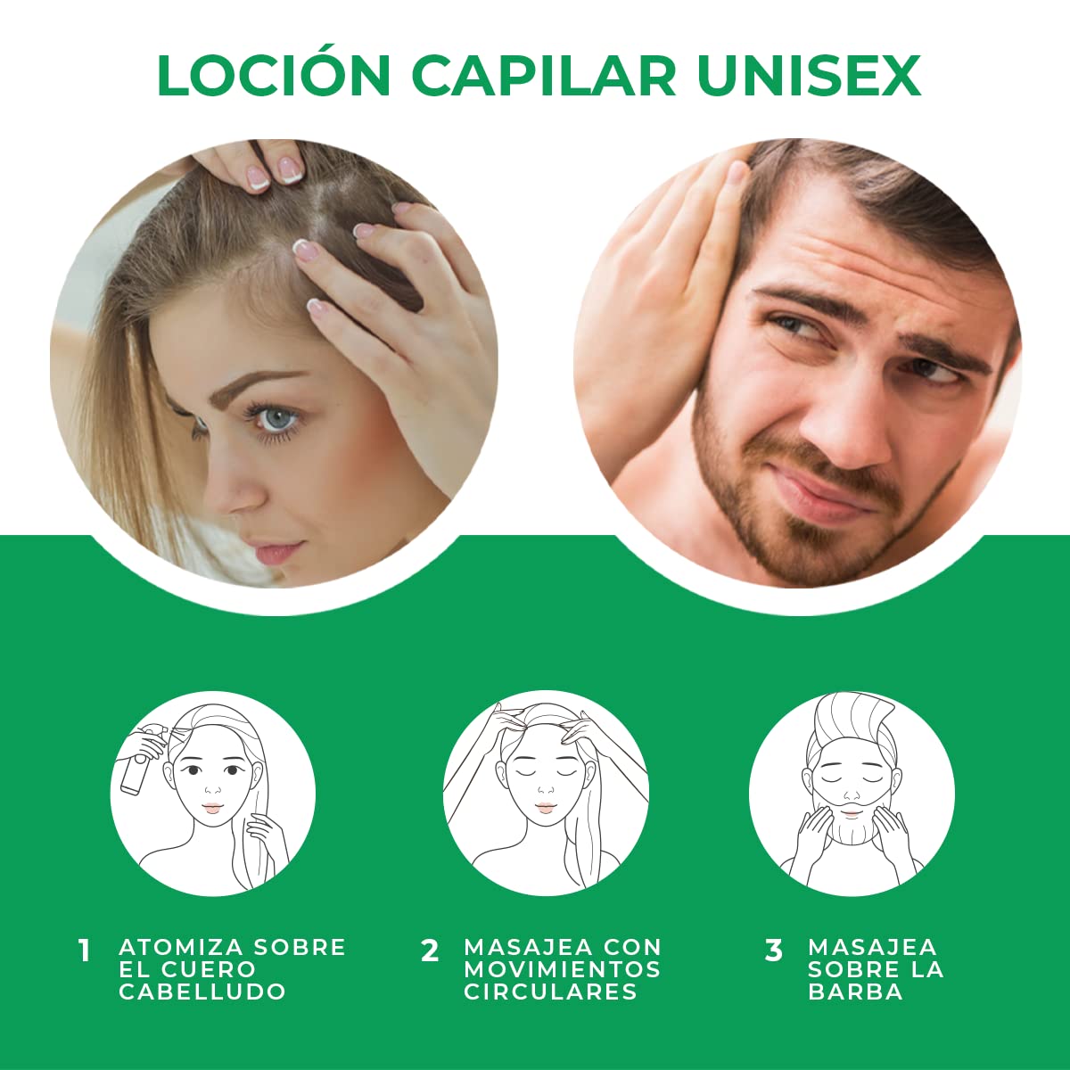 Loción Capilar Antícaída, Estimula el Crecimiento & Promueve la salud Capilar. Tónico con Aceites Esenciales de Romero, Lavanda y Tea Tree. 60 ml. Árbora…