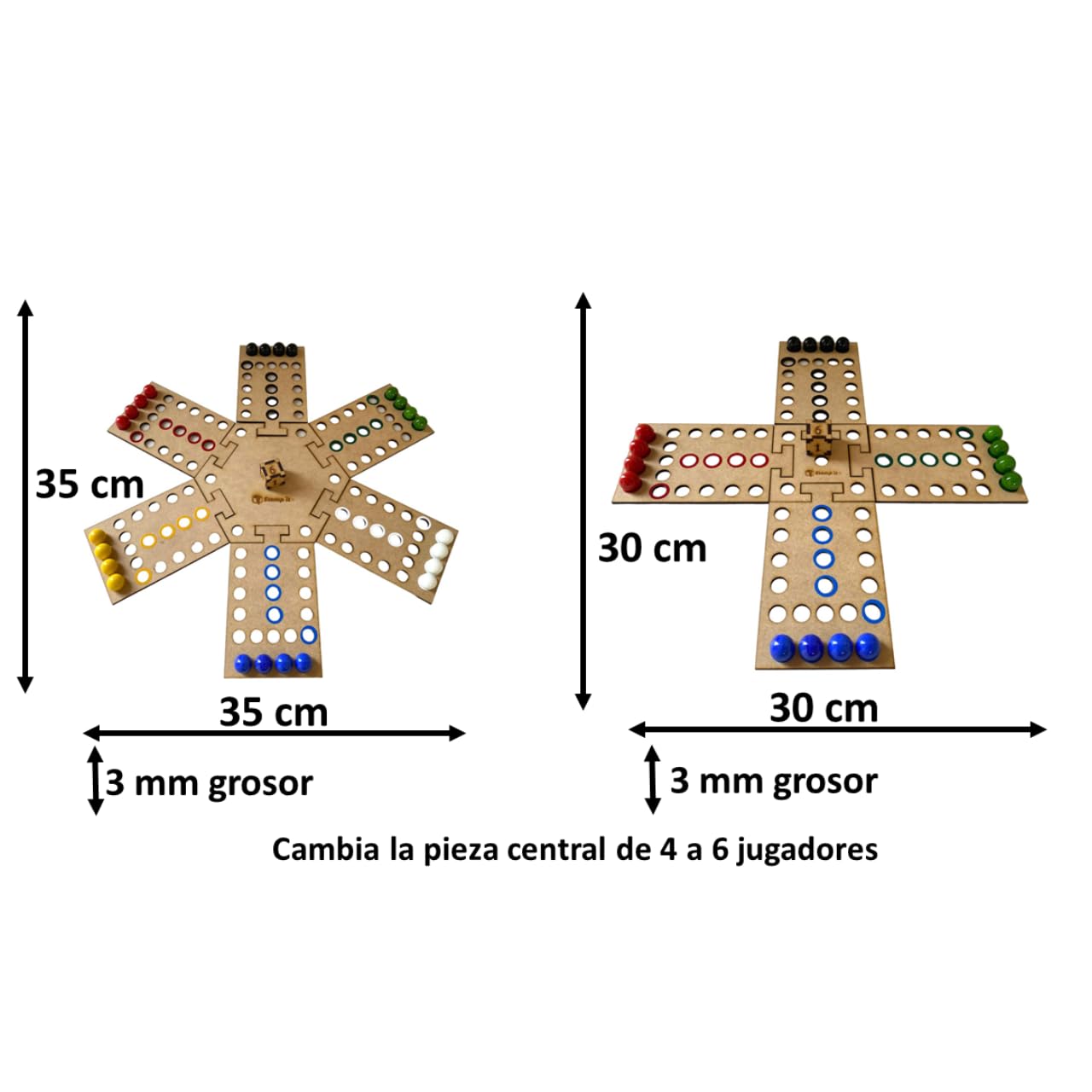 Juego de Madera Stamp it para 4 y 6 Jugadores