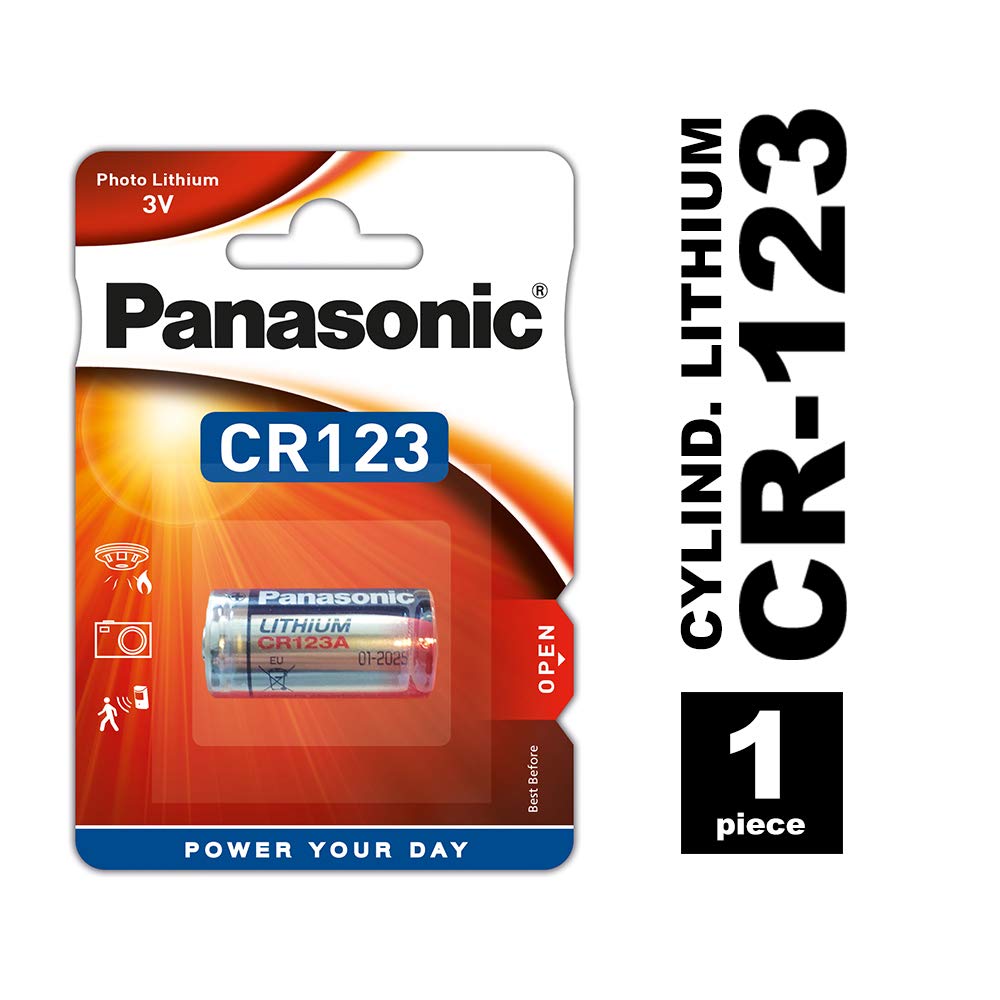 Batería de Litio Panasonic CR-123APA 3V no recargable