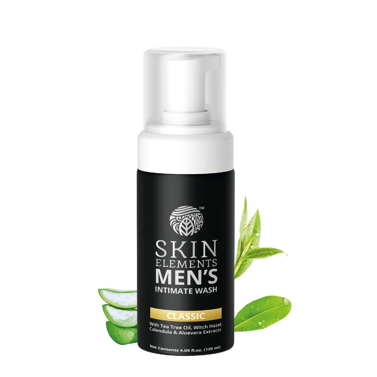 Skin Elements Men's Intimate Wash 120 ml - Limpieza suave - Elimina olores - pH equilibrado