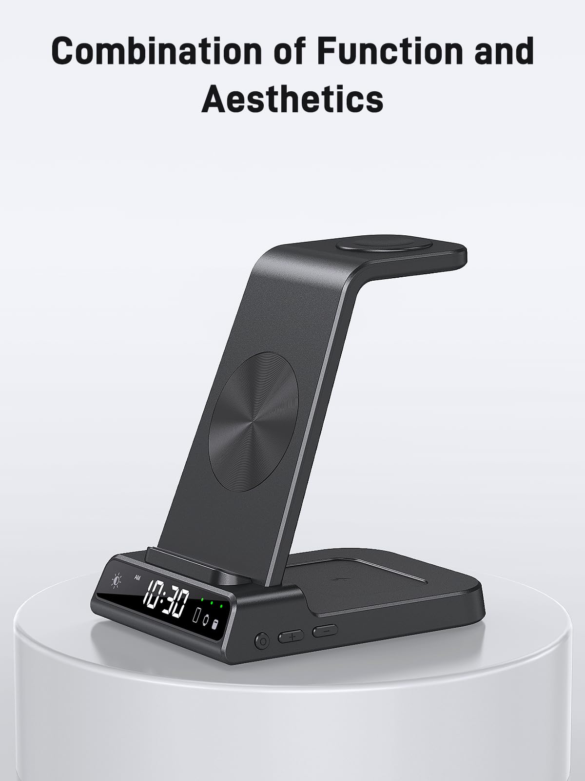 Cargador inalámbrico para estación de carga Samsung, cargador inalámbrico de teléfono Android 3 en 1 para Samsung Galaxy S24 Ultra/S23 Ultra/Z Flip 5/Fold 5/Bud, cargador para Galaxy Watch 6/5/4 (solo