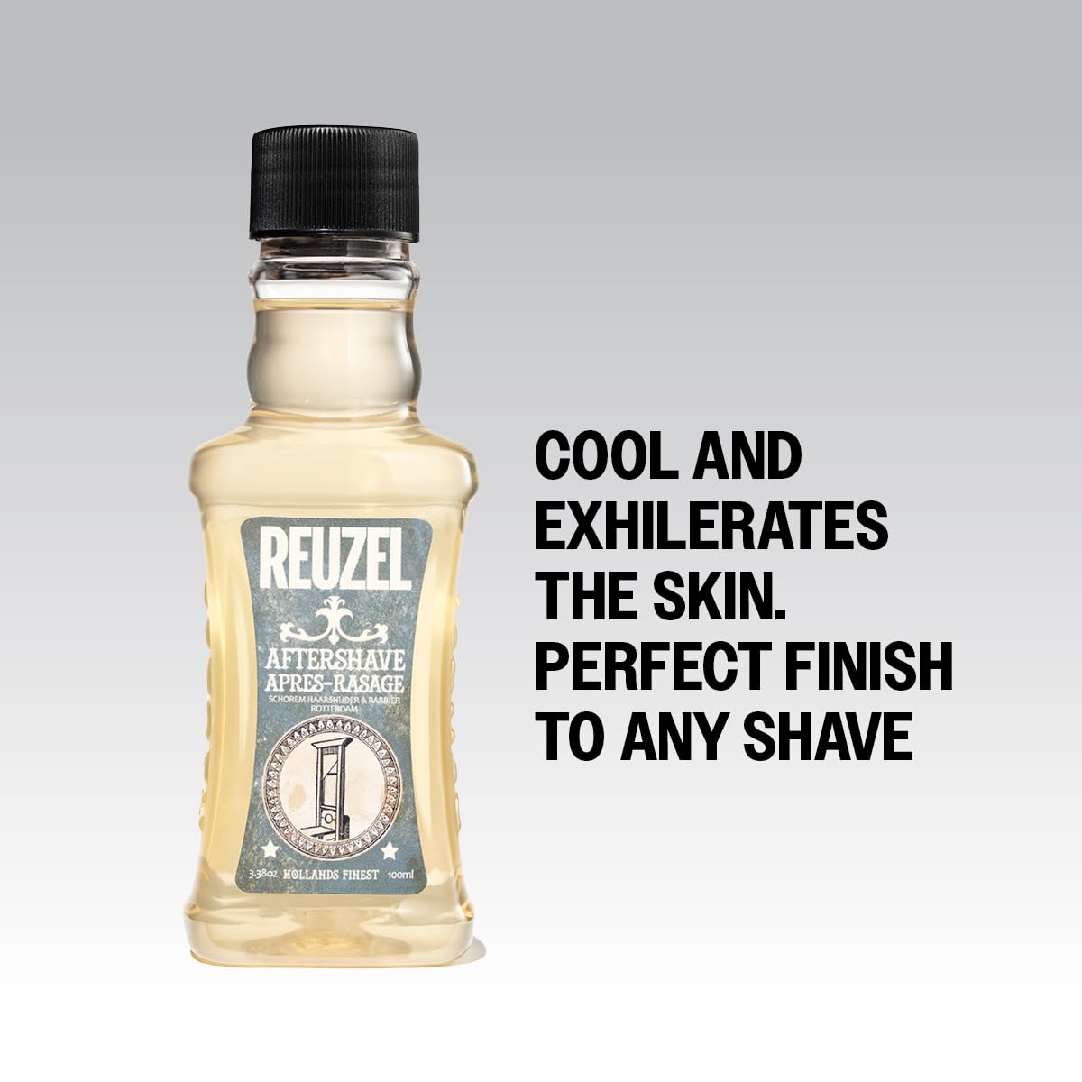 Reuzel loción para después de Afeitar con Aroma Masculino a Madera y Especias - Aplicación Sencilla y sin Problemas - Livina y no Grasa - Termina tu afeitada con Estilo - Piel hidratada - 100 ml