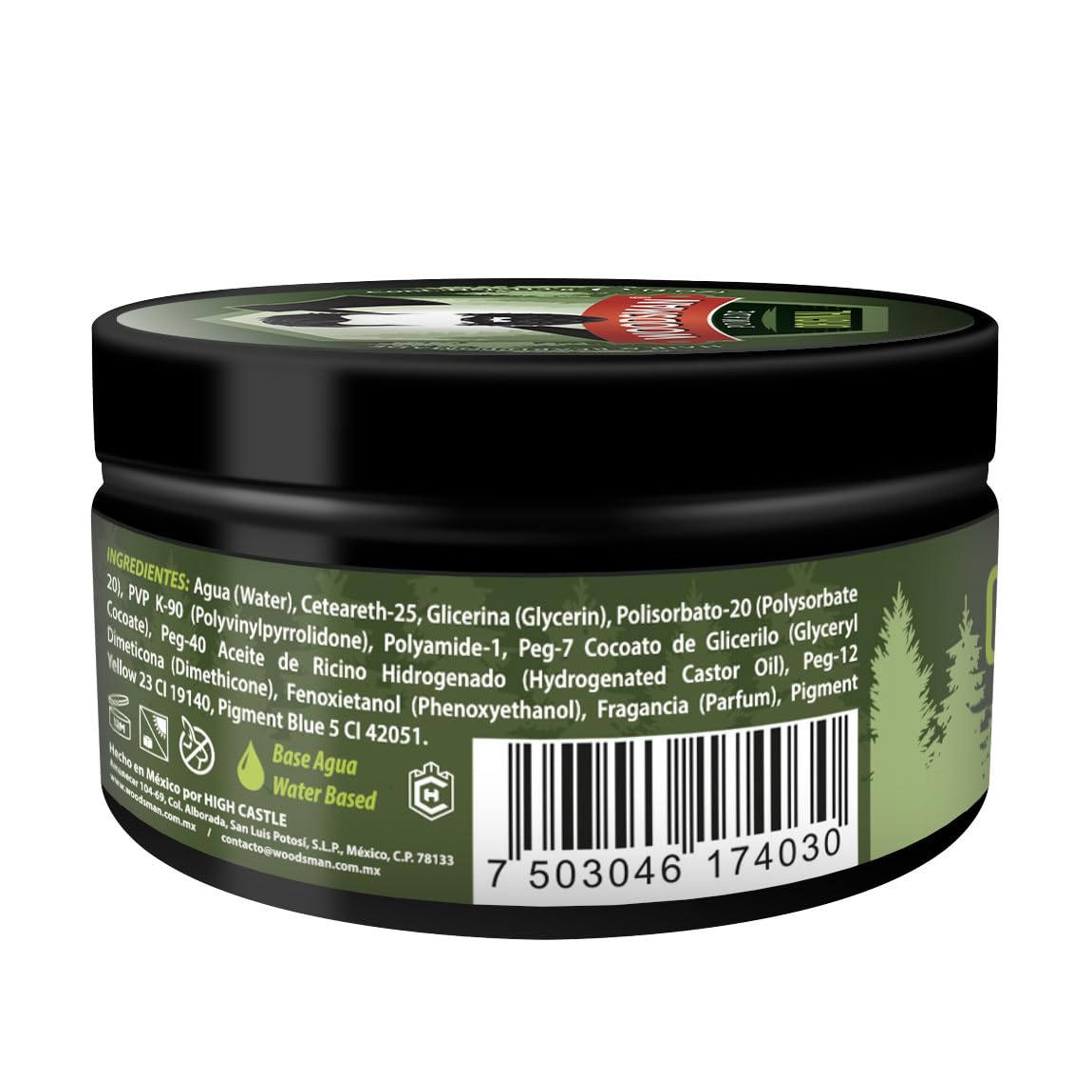 Woodsman - Pomada para Cabello y Barba Fijación Original 113g. (4oz.)