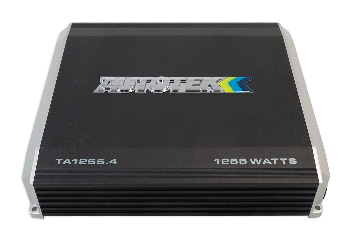 Autotek TA Series Amplificador de audio para coche de potencia máxima de 1200 W, diseño AB de clase de 4 canales, con rango de frecuencia de 10 Hz-20 kHz y mejora de graves de 12 dB, modelo TA-1255.4