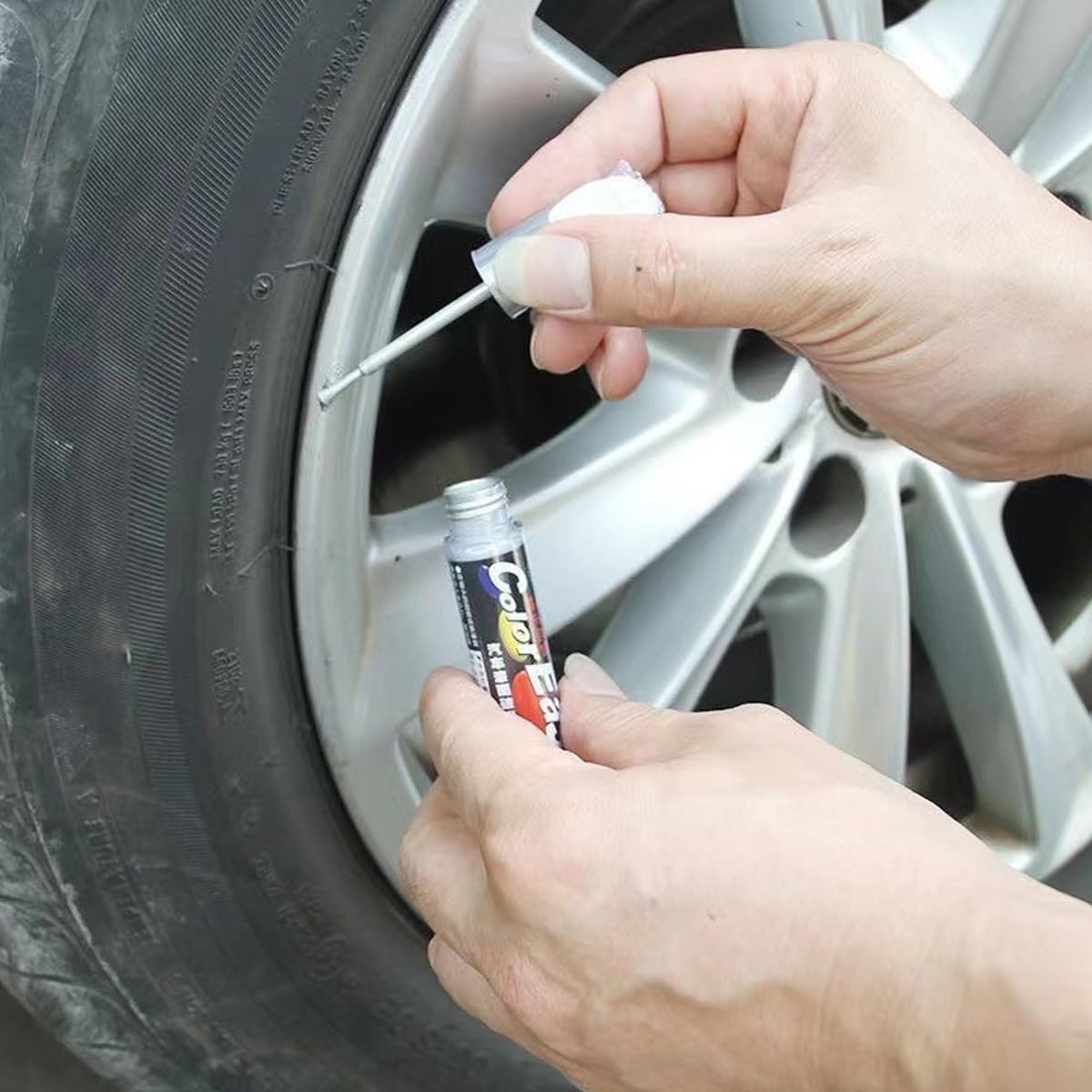 2 Piezas Bolígrafo Pintura Retoque Automotriz,Pintura para Carro,Removedor de Rayones para Arañazos Leves,Pintura para Rayones para Automotriz Carro,Autos, Motocicleta,Barco,MetáLicas o de Plástico