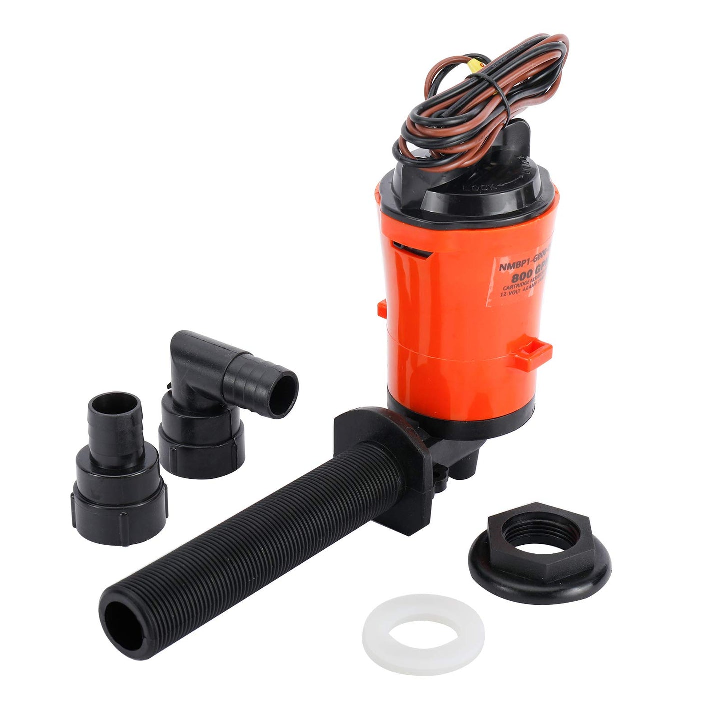 YaeMarine Livewell Baitwell - Bombas de anzuelo vivo para tanque de anzuelo en vivo, bomba sumergible de cartucho para barco
