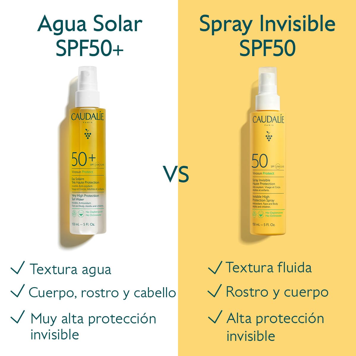 Caudalie Vinosun Protect Spray Invisible Alta Protección SPF 50