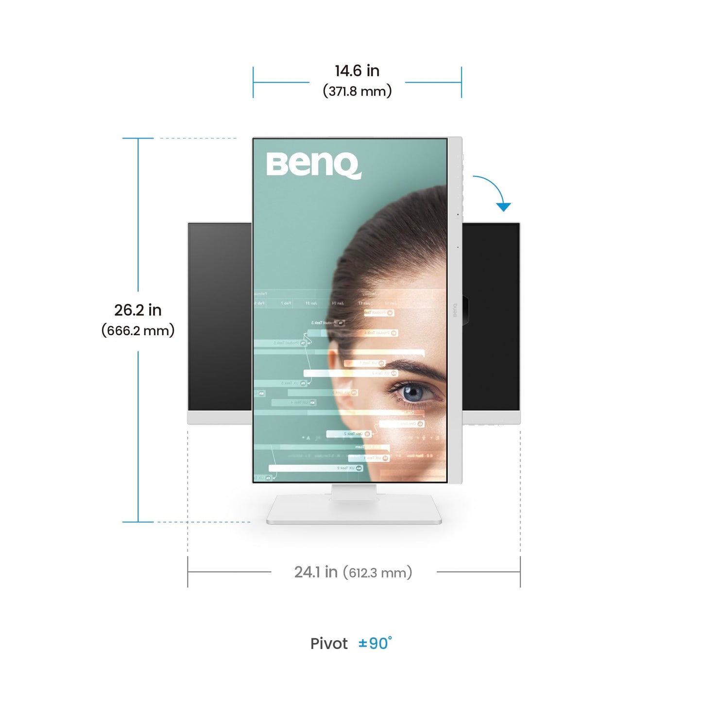 BenQ Monitor GW2786TC 27" Monitor para Oficina 1080p, USB-C, 16:09, IPS
