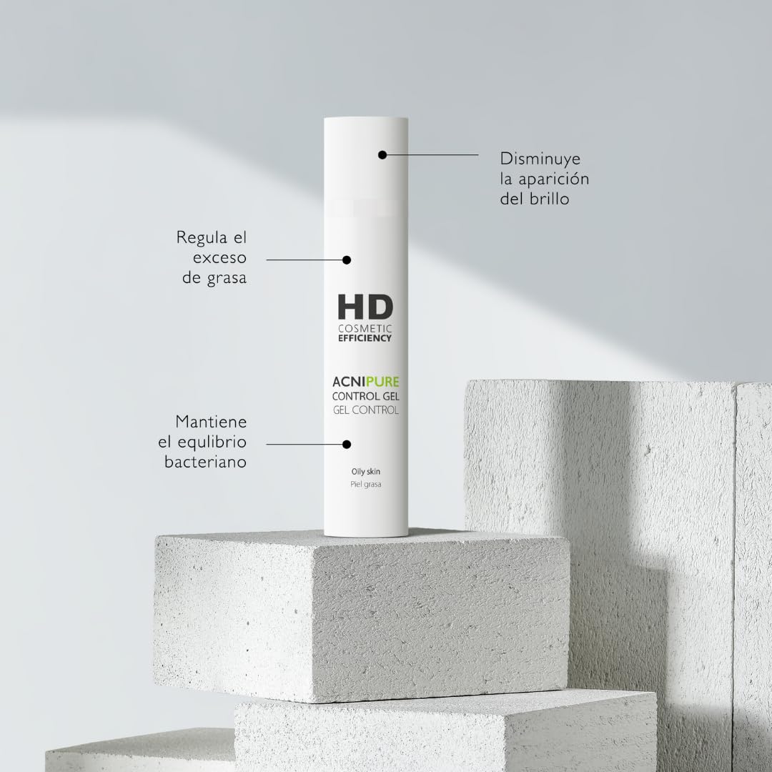 Hd Cosmetic Acnipure Gel Control 50 Ml Piel Grasa Cuidado Facial Uso Diario Imperfecciones