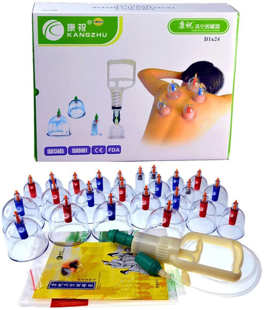 Kangzhu Juego de terapia biomagnética china de 24 tazas