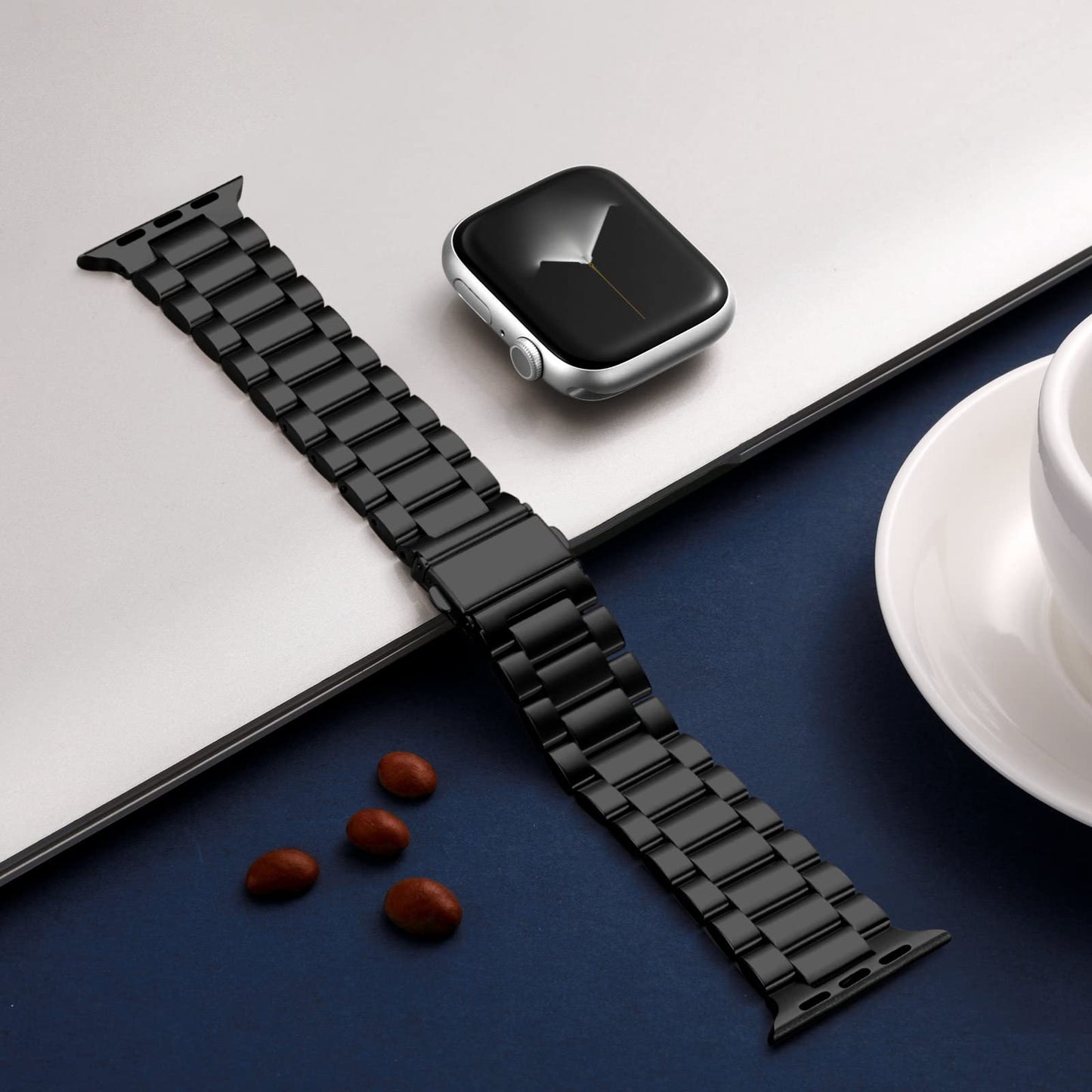 GEAK Compatible con Correa Apple Watch 42mm 44mm 45mm 49mm 41mm 40mm 38mm hombres y mujeres, Metal de Acero Inoxidable Correas para Apple Watch SE iWatch Series 9 8 7 6 5 4 3 2 1 Ultra