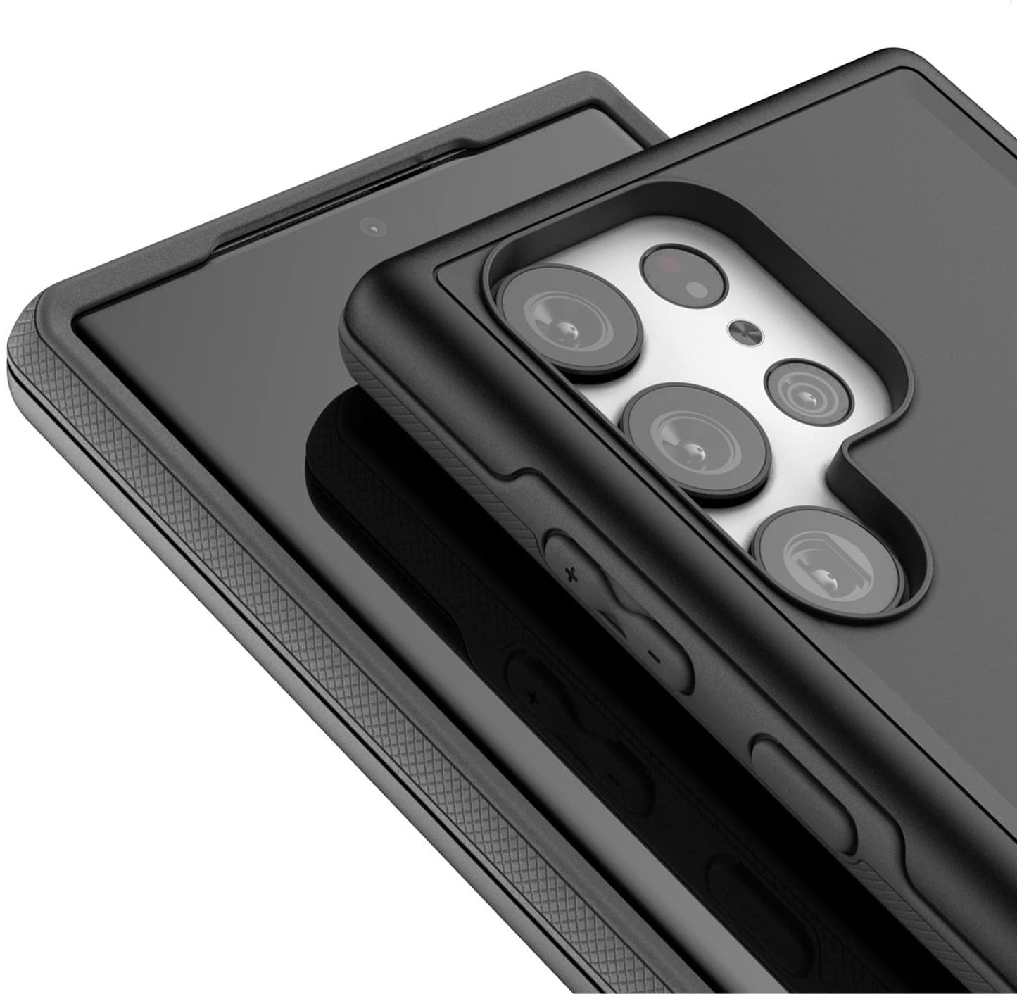 Funda para Cinturón Encased Negro, Protección a Prueba de Golpes para Samsung Galaxy S23 Ultra