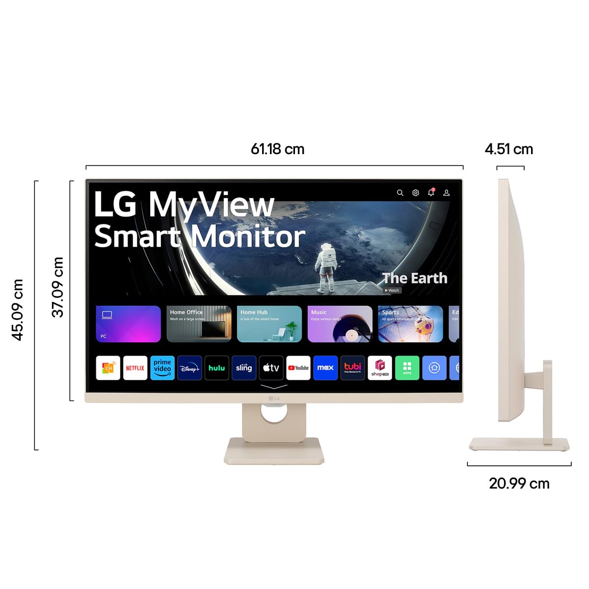 LG Monitor 27U511SA Smart Monitor 27" Full HD IPS Wireless with webOS