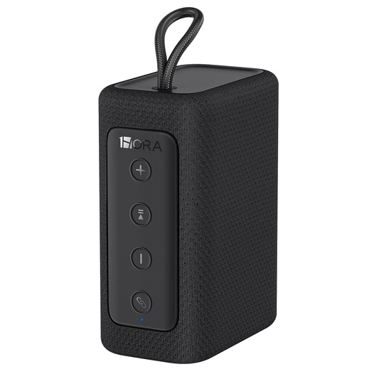 Bocina Bluetooth 7W 1 Hora Negro Sonido Estéreo TWS Ultraligera para Exteriores y Viajes