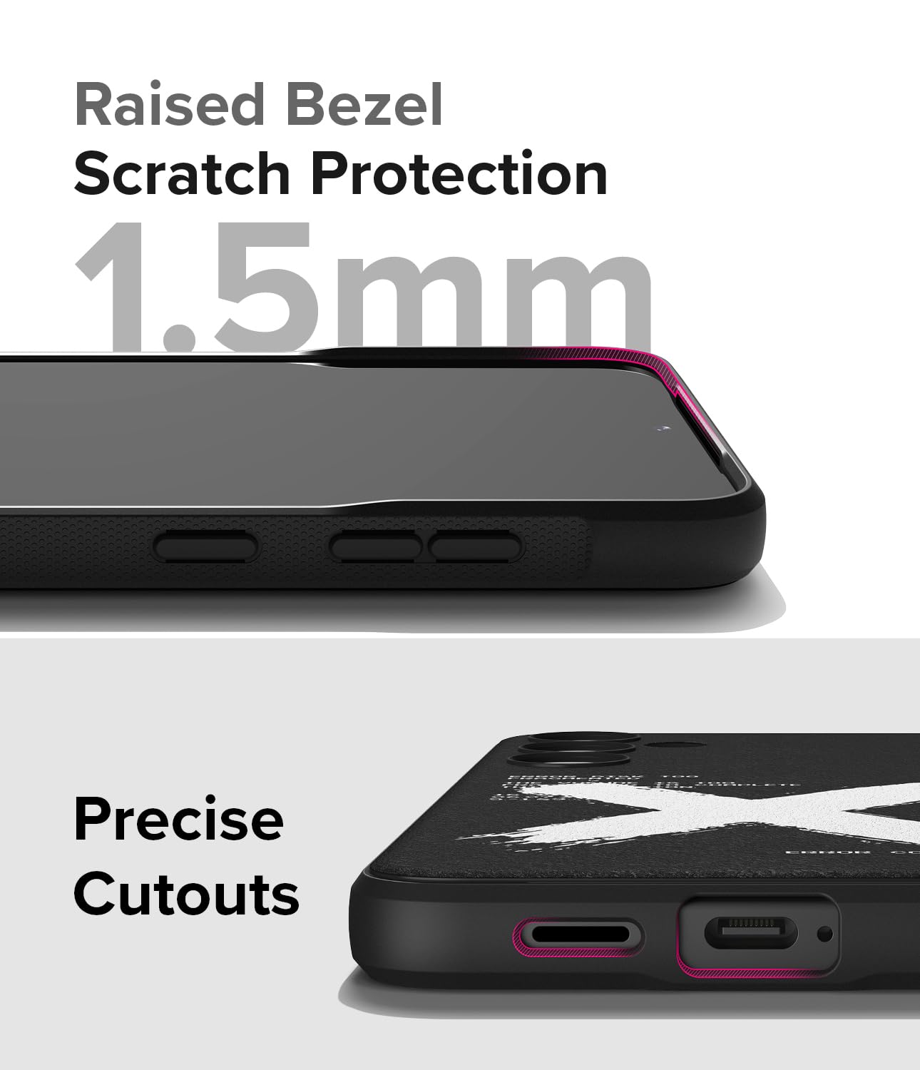 Funda Antihuellas Ringke para Samsung Galaxy S24 Negra Antideslizante