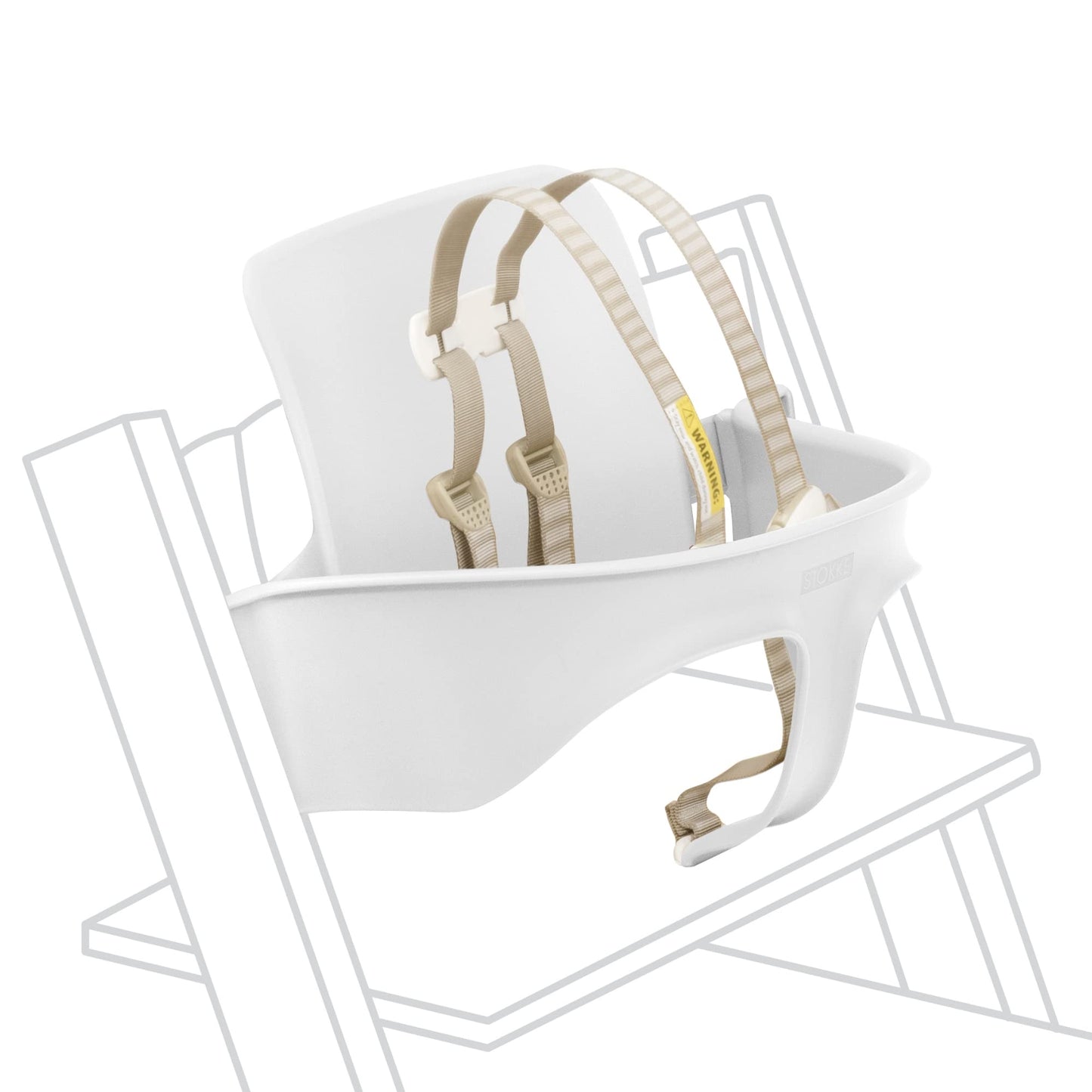 Baby set con arnes para silla stokke tripp trapp - Blanco
