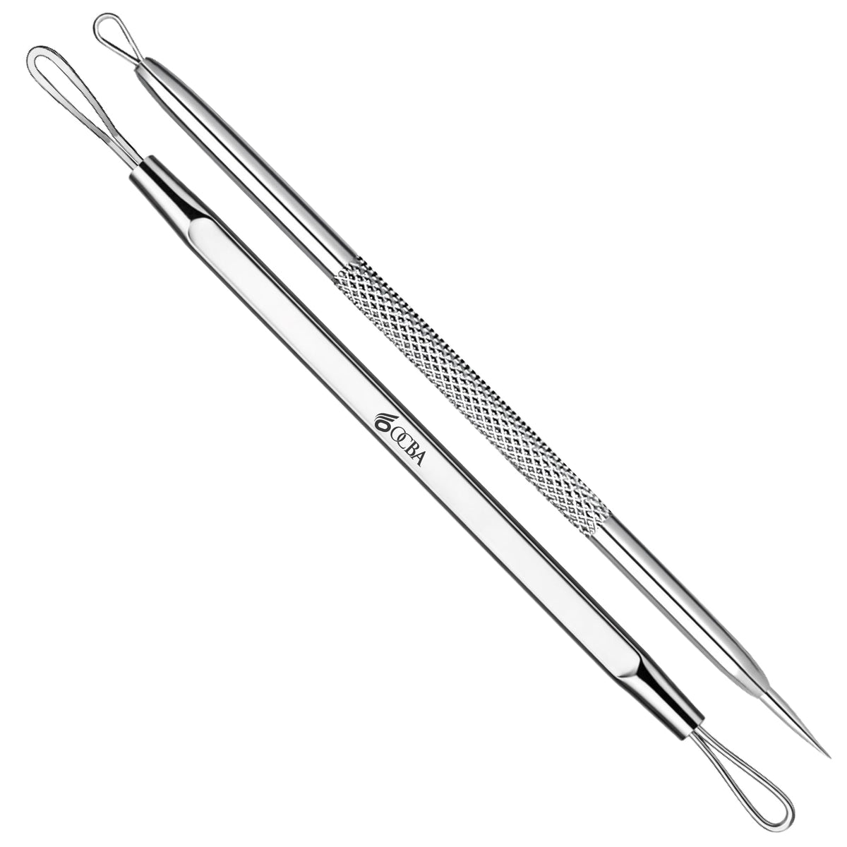 OCBA - 2 piezas de removedor de puntos negros profesional para el cuidado de la piel, tratamiento de puntos negros, herramienta de eliminación de puntos negros, para manchas, comedones, espinillas