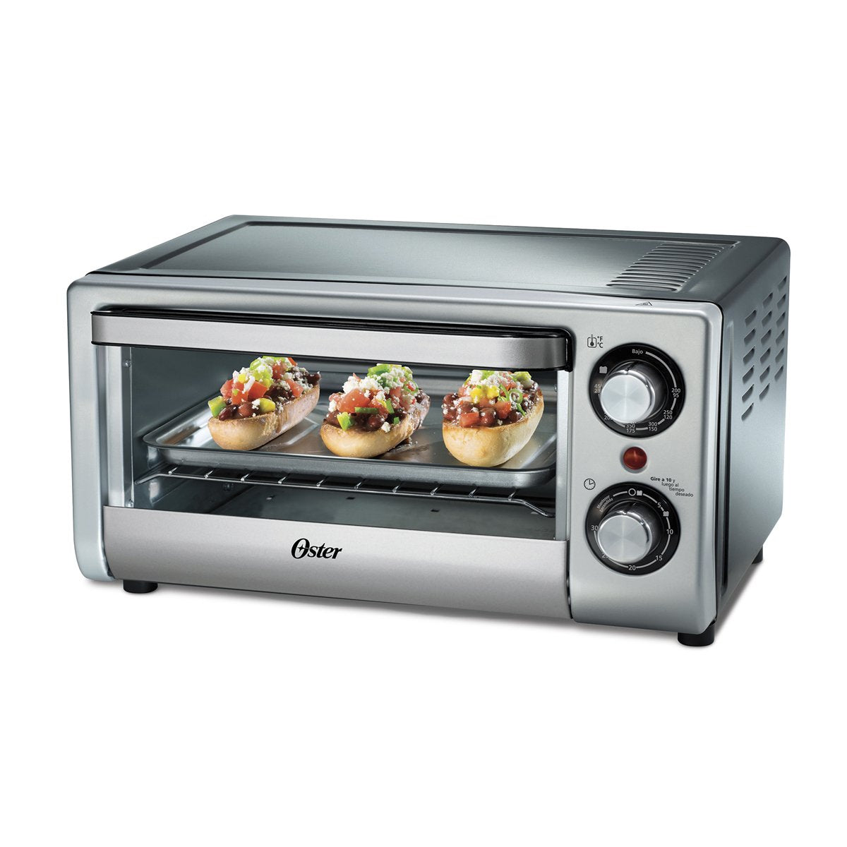 Horno Tostador Oster gris con Capacidad de 10 Litros