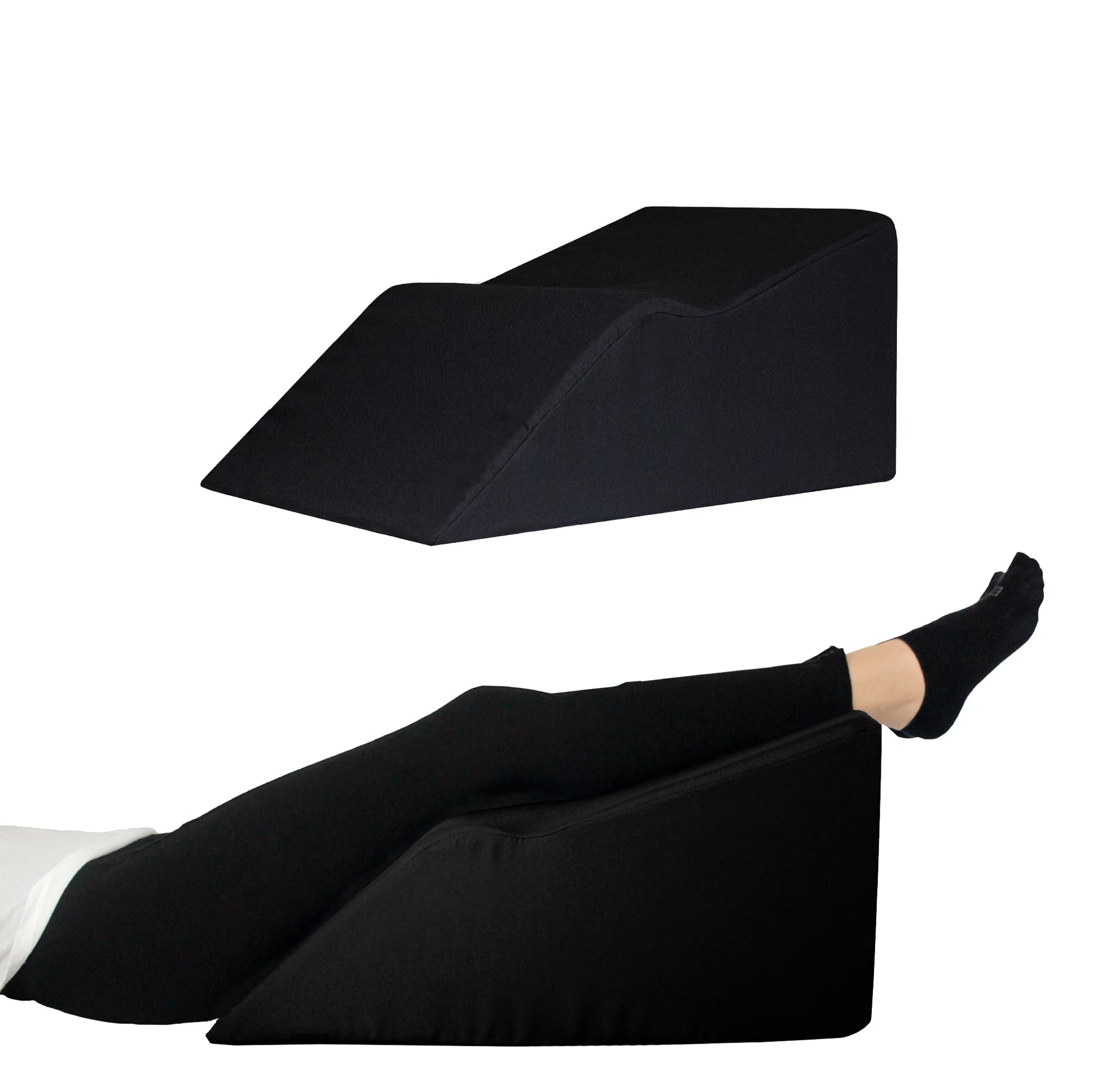 Almohada Elevación de Piernas DR JOOHN Negro para Disminuir Varices y Favorecer el Retorno Venoso