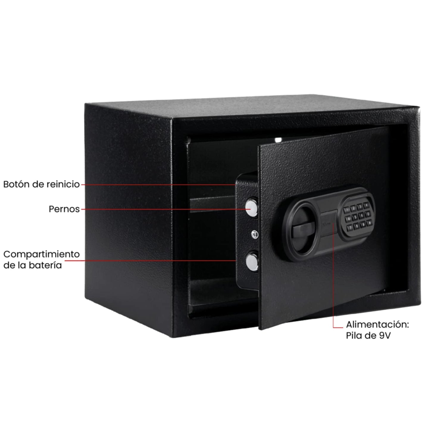 Caja Fuerte Seguridad Electronica Con Luz Kishnell Heckler