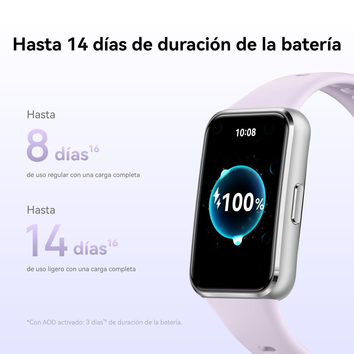 Smartwatch HUAWEI Band 11 Morado con Caja de Aleación de Aluminio