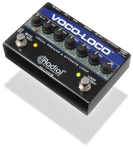 Loop de Efectos para Micrófono Radial Voco Loco para Efectos de Guitarra