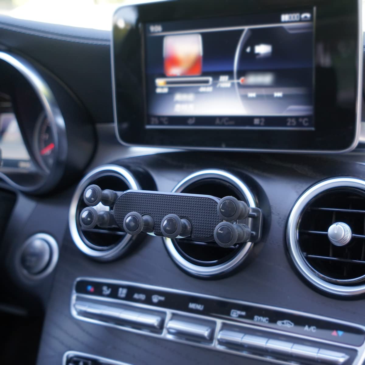 Soporte para Teléfono X-Rnio Compatible con Mercedes Benz y Mini Cooper Accesorios Negros
