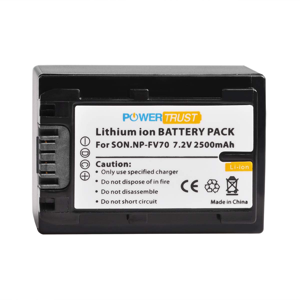 Cargador USB PowerTrust para Sony HDR-CX y HDR-PJ Negro