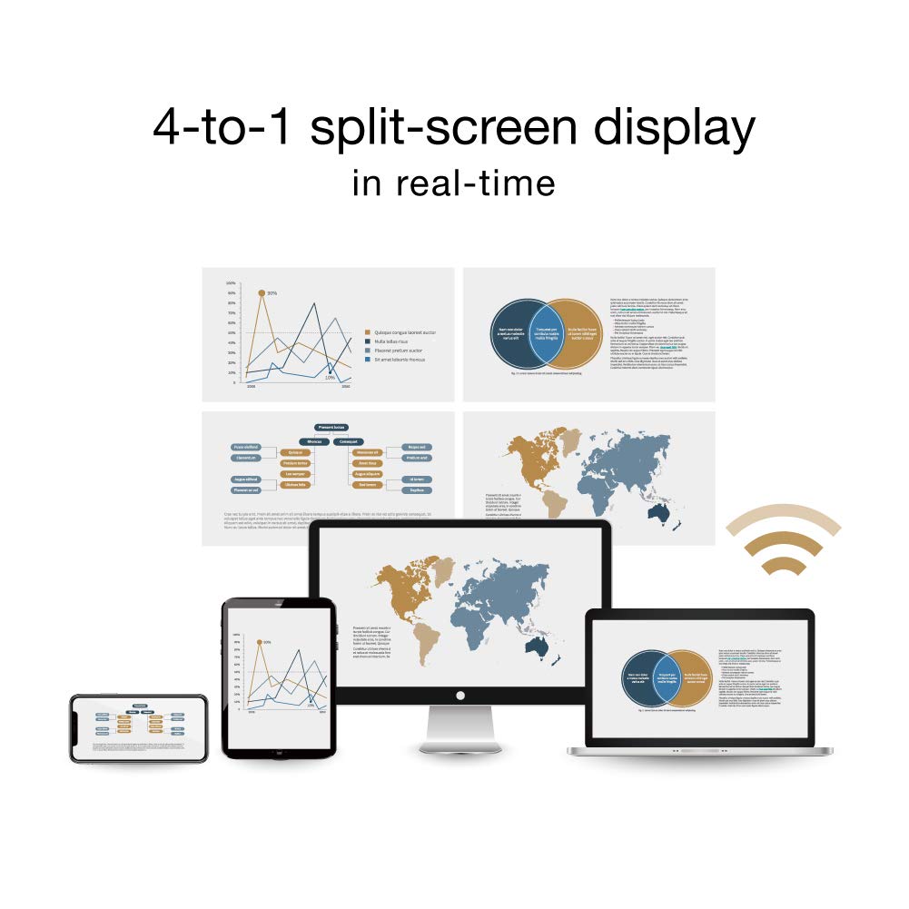 Transmisor y Receptor HDMI Inalámbrico QuattroPod Mini 5G para Transmisión 4K Desde Computadora Portátil a HDTV y Proyector 2023